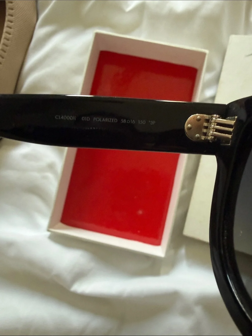 Celine Black Oversized Cat-Eye Sunglasses - Picture 3 of 4